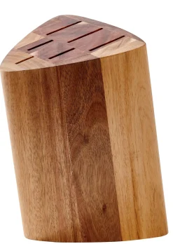 CASA Acacia Bloque/Cuchillos P 6 Cuchillos Natural Sale