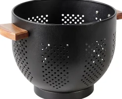 CASA Acacia Lux Escurridor Negro, Natural Cheap