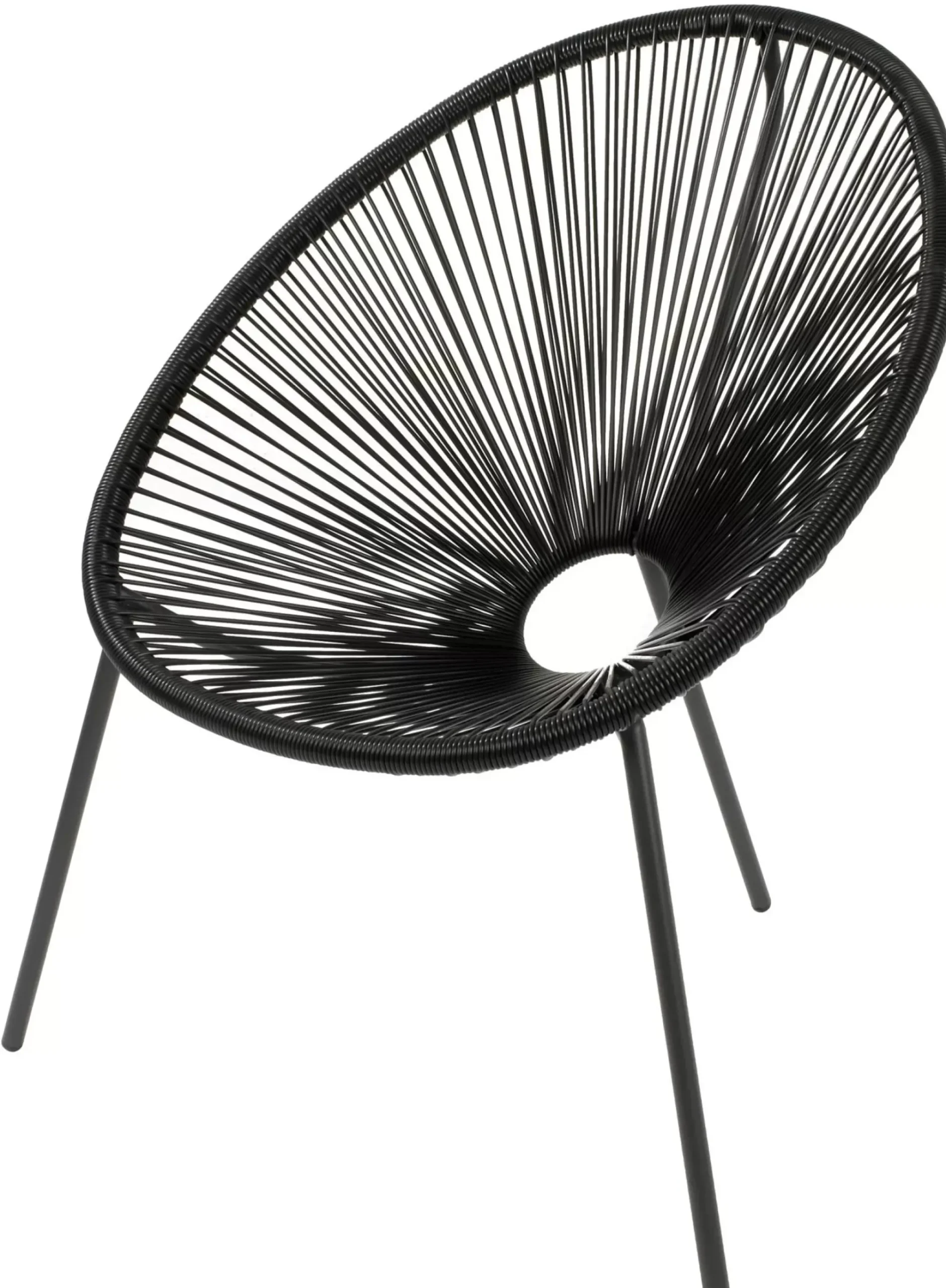 CASA Acapulco Silla Lounge Negro New