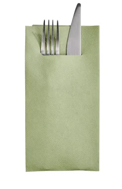 CASA Airlaid Servill./Cubiert. Juego De 12 Verde Oliva Store