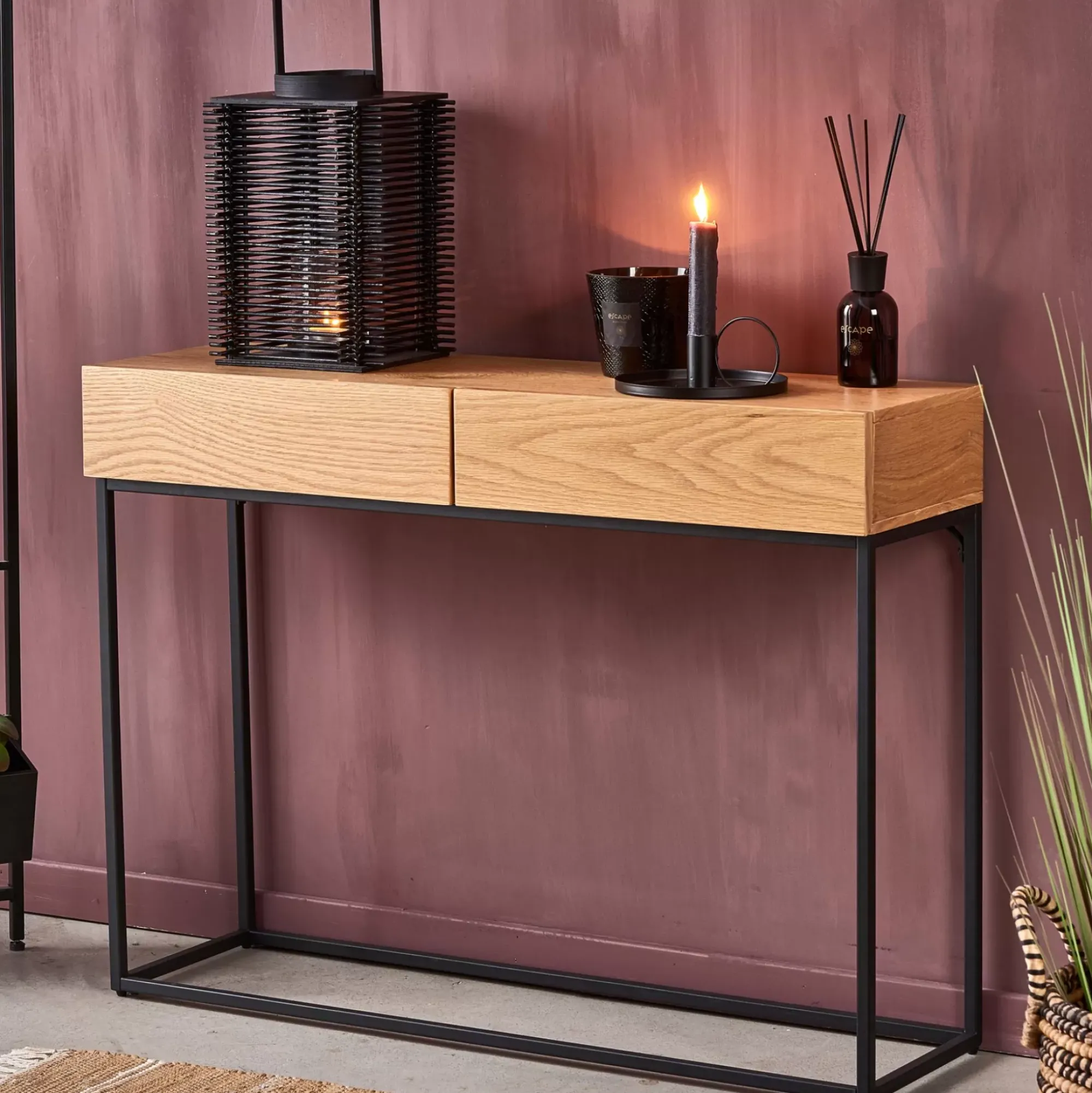 CASA Alma Consola Negro, Natural Shop