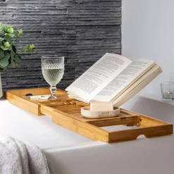 CASA Bamboo Bandeja De Bano Natural Fashion