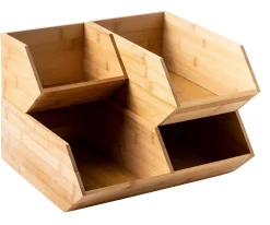 CASA Bamboo Organizador Apilable Natural Cheap