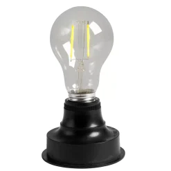 CASA Bati Soporte Lamprar Pila E27 Negro Clearance