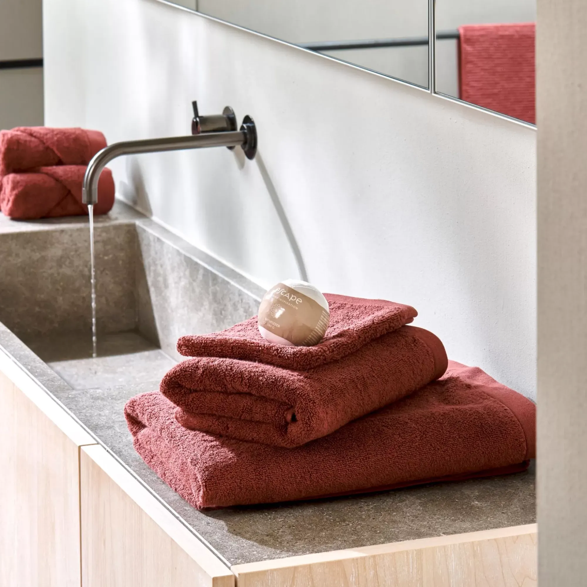 CASA B-Lux Toalla Rojo Hot