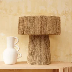 CASA Britt Lampara De Mesa Xl Natural Clearance