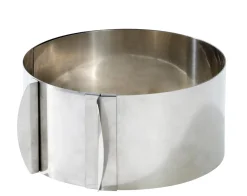 CASA Caramella Molde Anillo Tarta Ajustable Plateado Sale