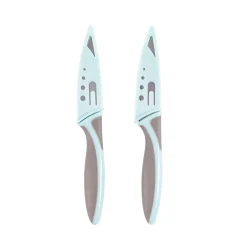 CASA Kitchen Cuchillo Pelador Juego De 2 Gris, Azul Cheap