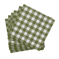 CASA Check Green Paquete De 20 Servilletas Verde Best