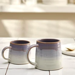 CASA Cora Taza Verde, Morado Sale