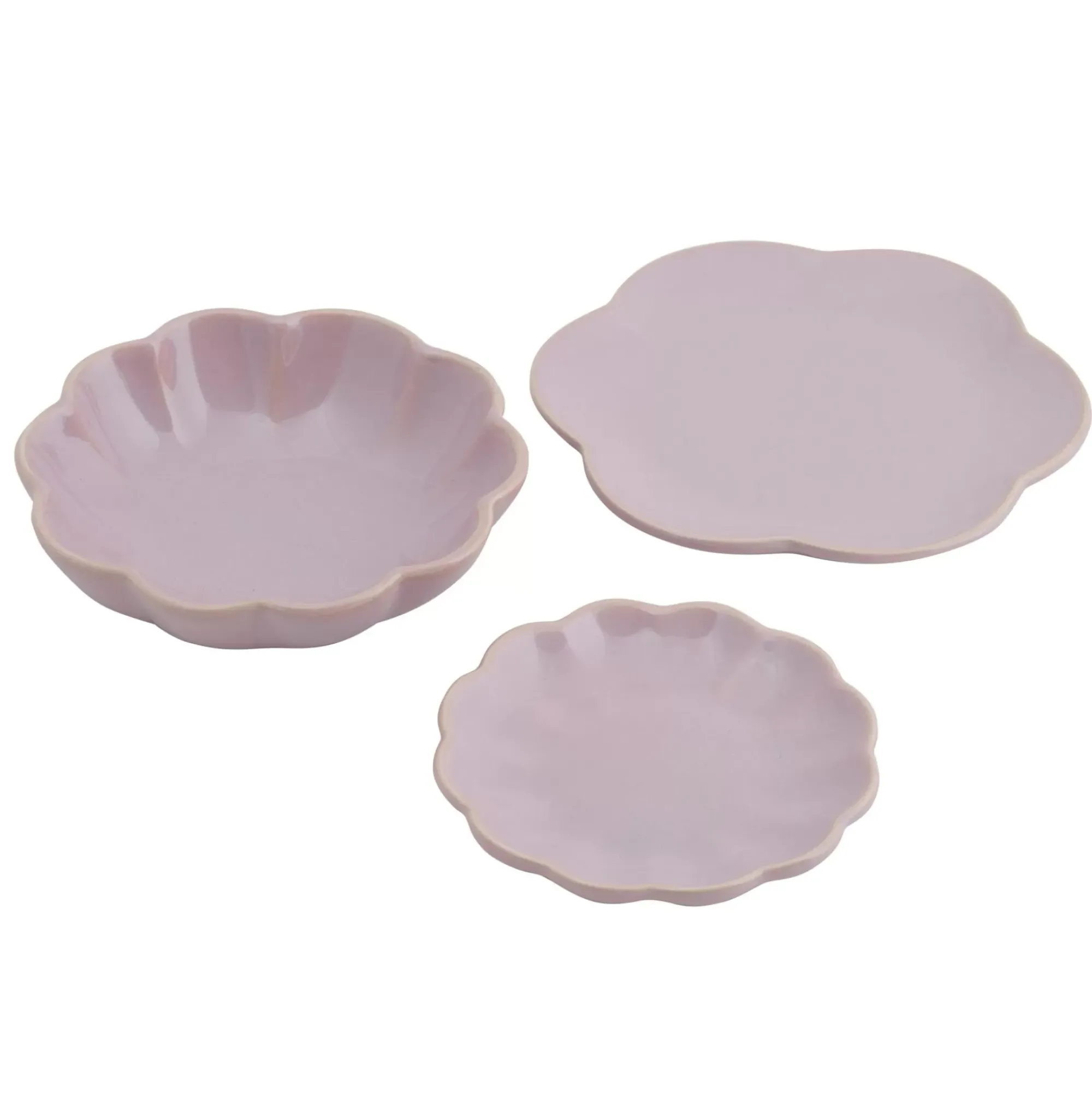 CASA Dahlia Flower Plato Morado Claro Fashion