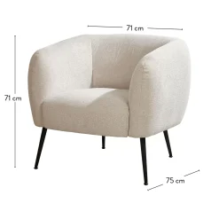 CASA Davi Butaca Color Hueso Clearance