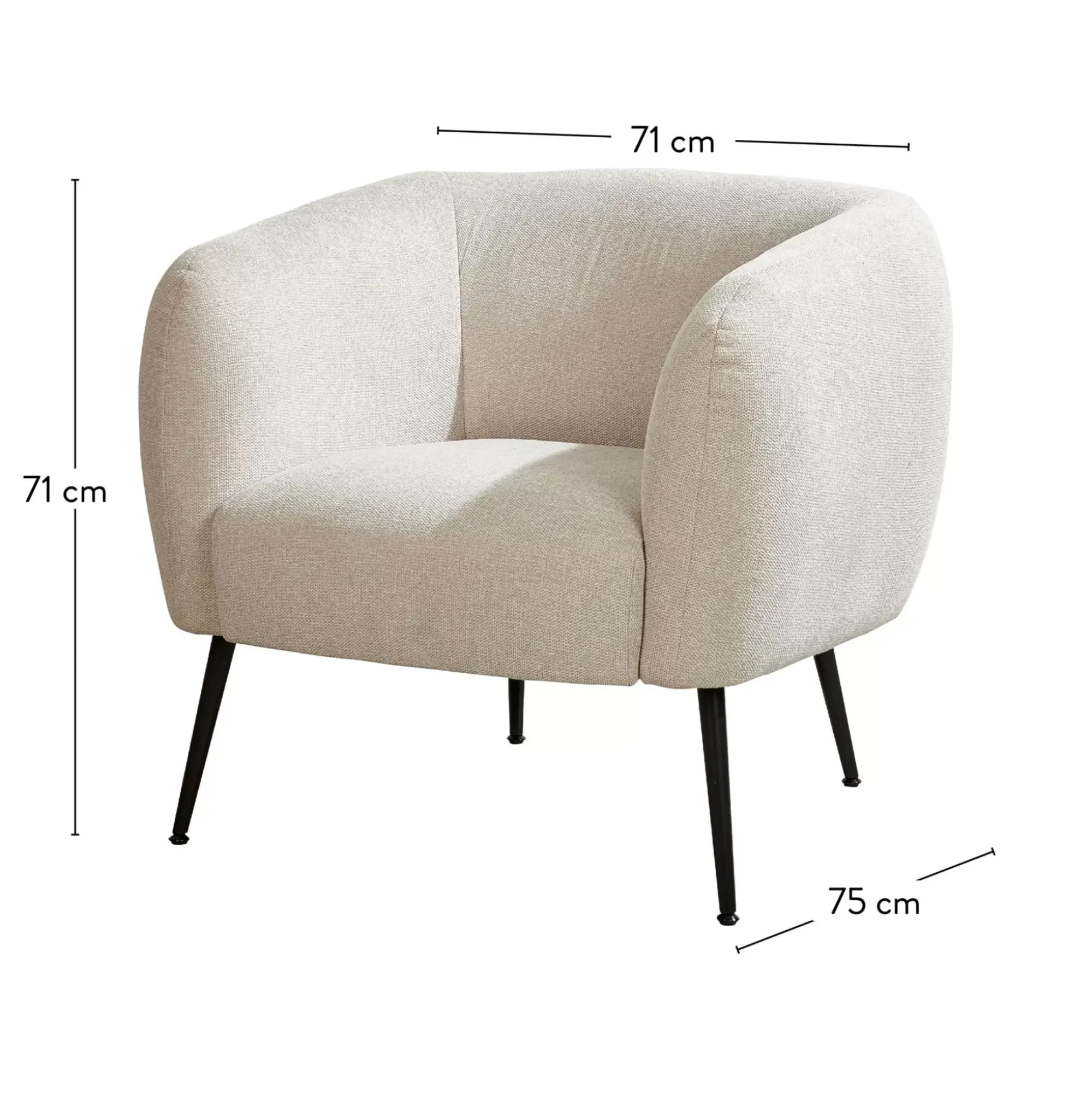 CASA Davi Butaca Color Hueso Clearance