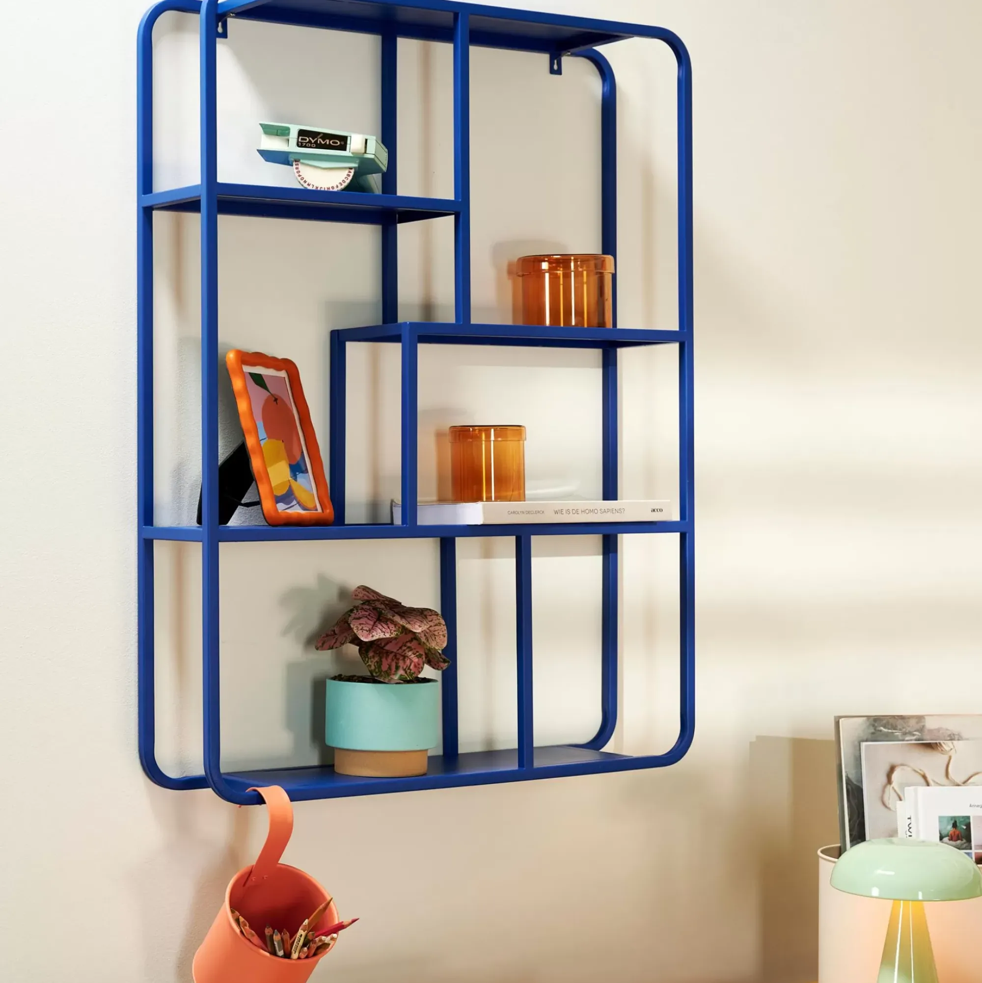 CASA Dax Estanteria P/Colgar Azul Azul Cheap