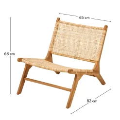 CASA Diah Silla Lounge Natural Cheap