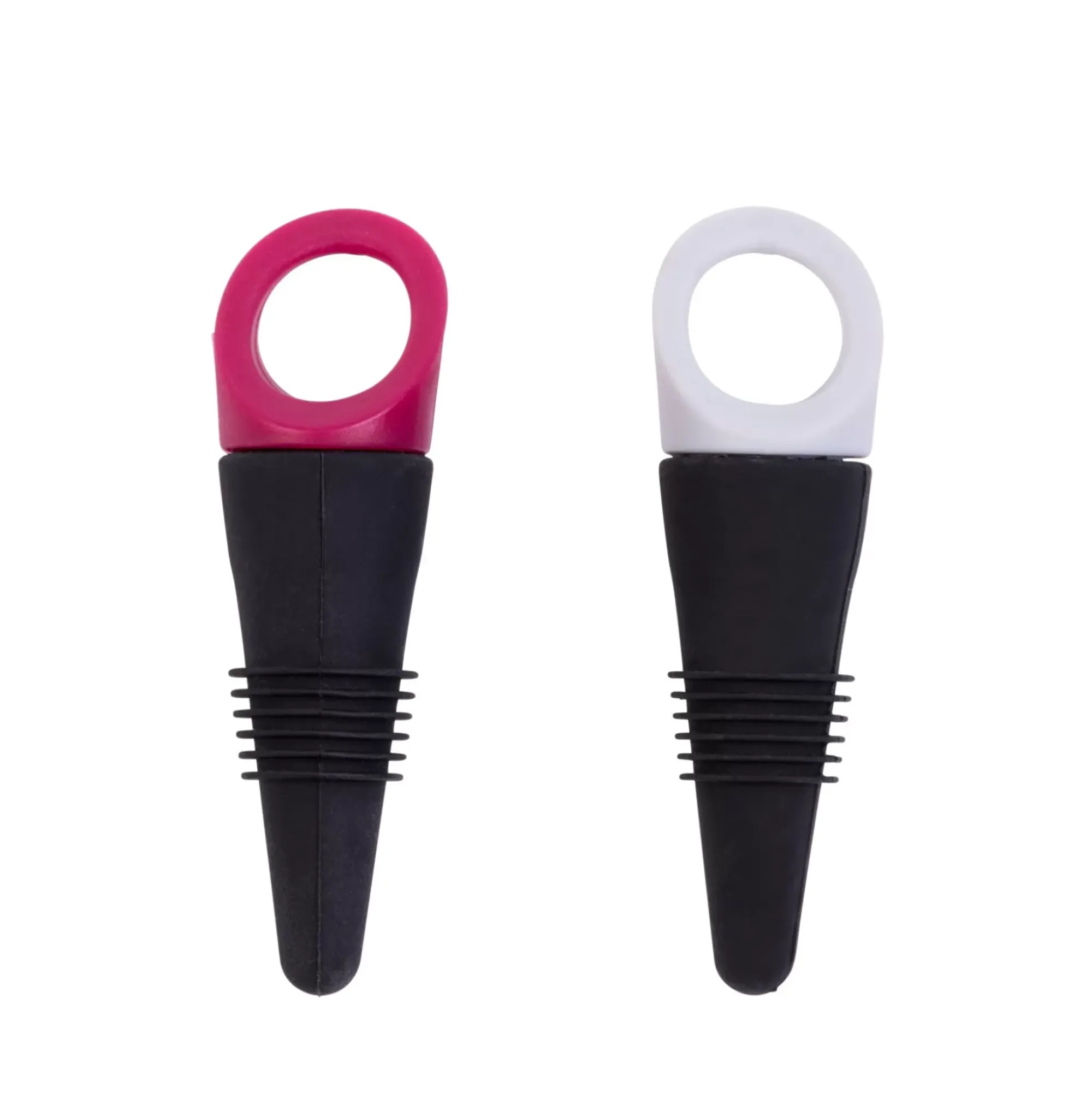 CASA Divino Tapones De Vino Juego De 2 Mezcla De 2 Colores Gris Claro, Burdeos Sale