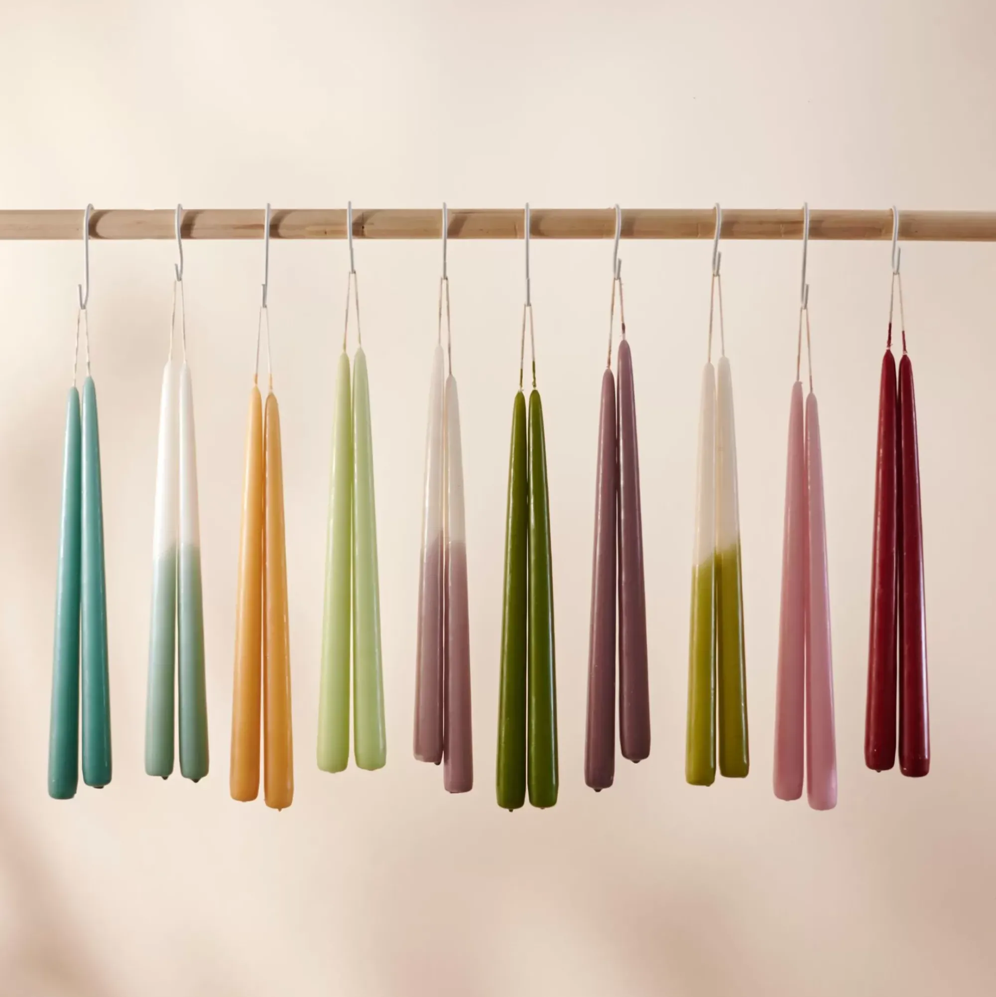 CASA Duo Velas Largas Juego De 2 Menta Best Sale