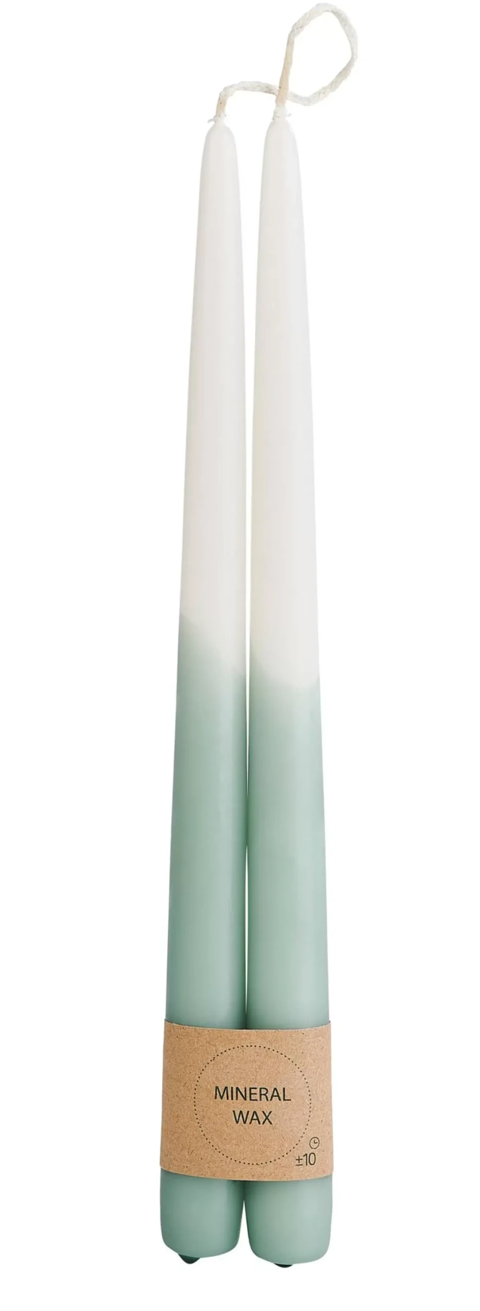 CASA Duo Velas Largas Juego De 2 Crema, Menta, Multicolor Flash Sale