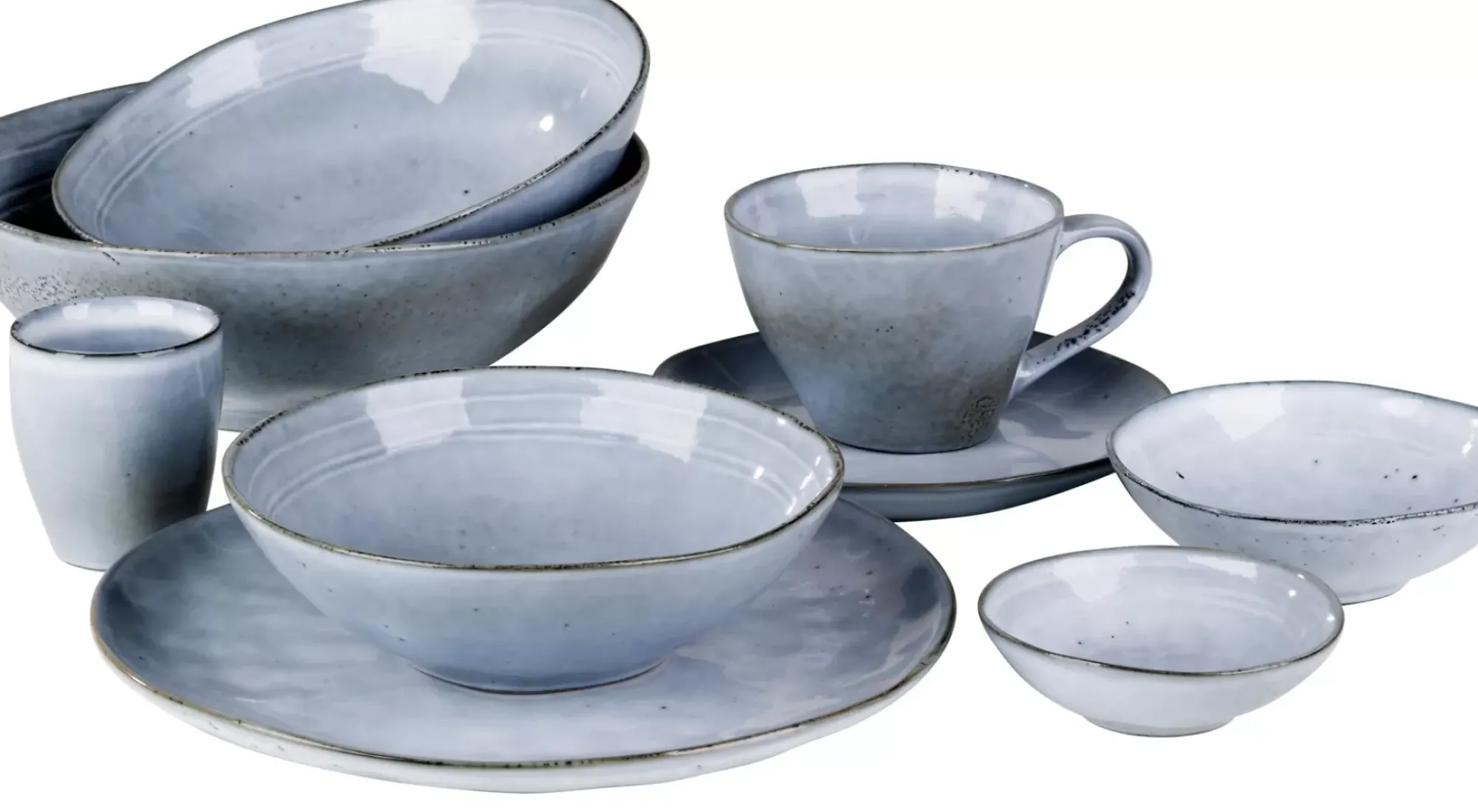 CASA Earth Ice Plato De Postre Azul Claro Shop