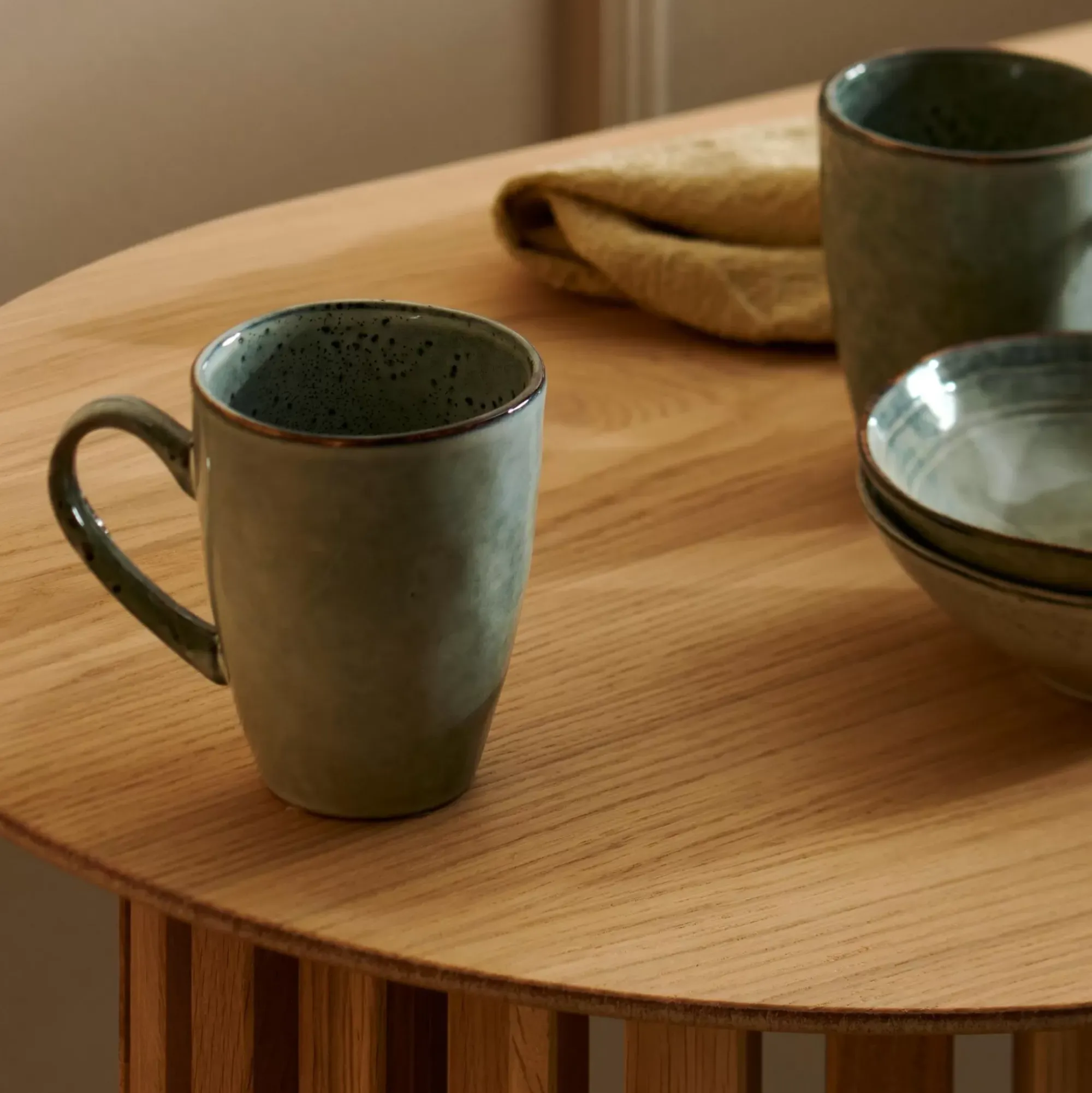 CASA Earth Lagoon Taza Con Asa Verde Claro Discount