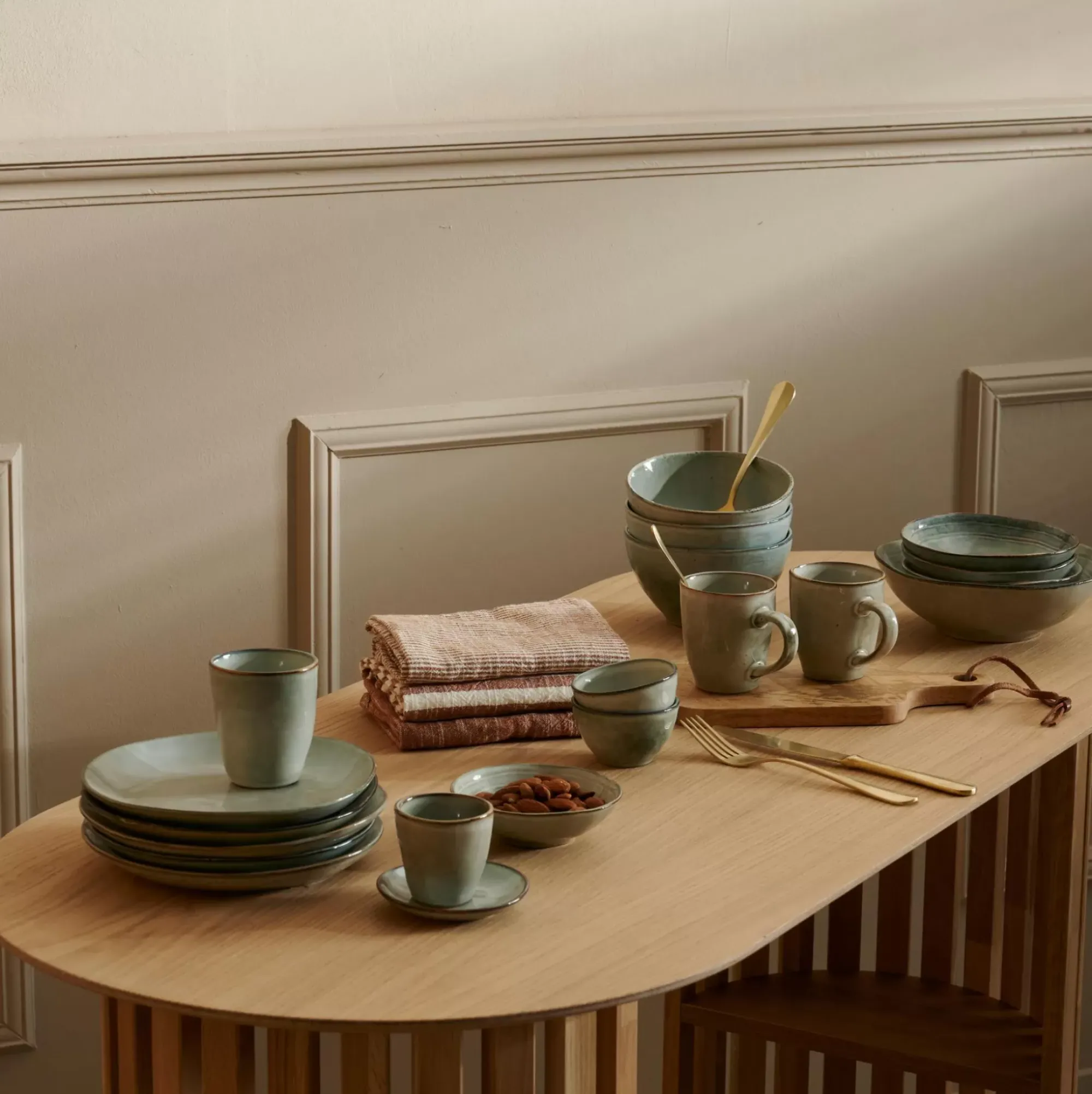 CASA Earth Lagoon Taza Verde Claro Outlet