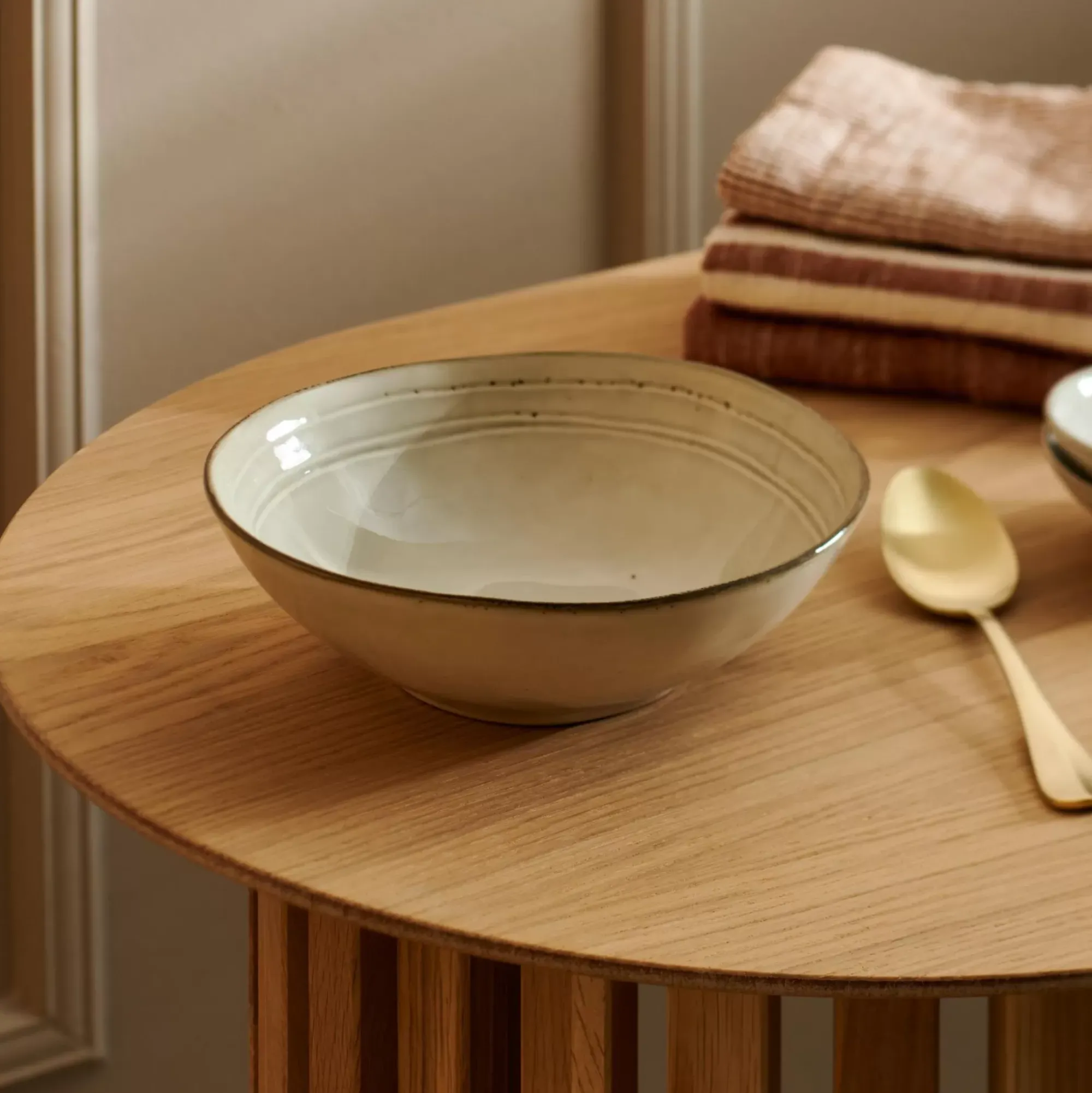 CASA Earth Marl Plato Hondo Crema Outlet