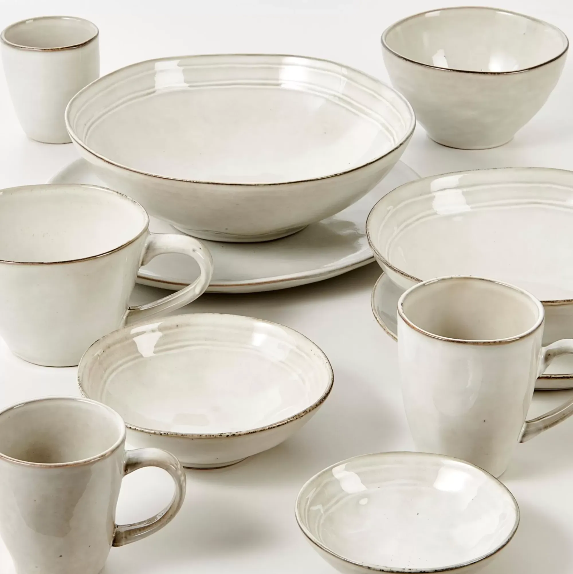 CASA Earth Marl Taza Con Asa Crema Sale