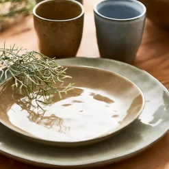 CASA Earth Sand Plato De Postre Marron Claro Sale