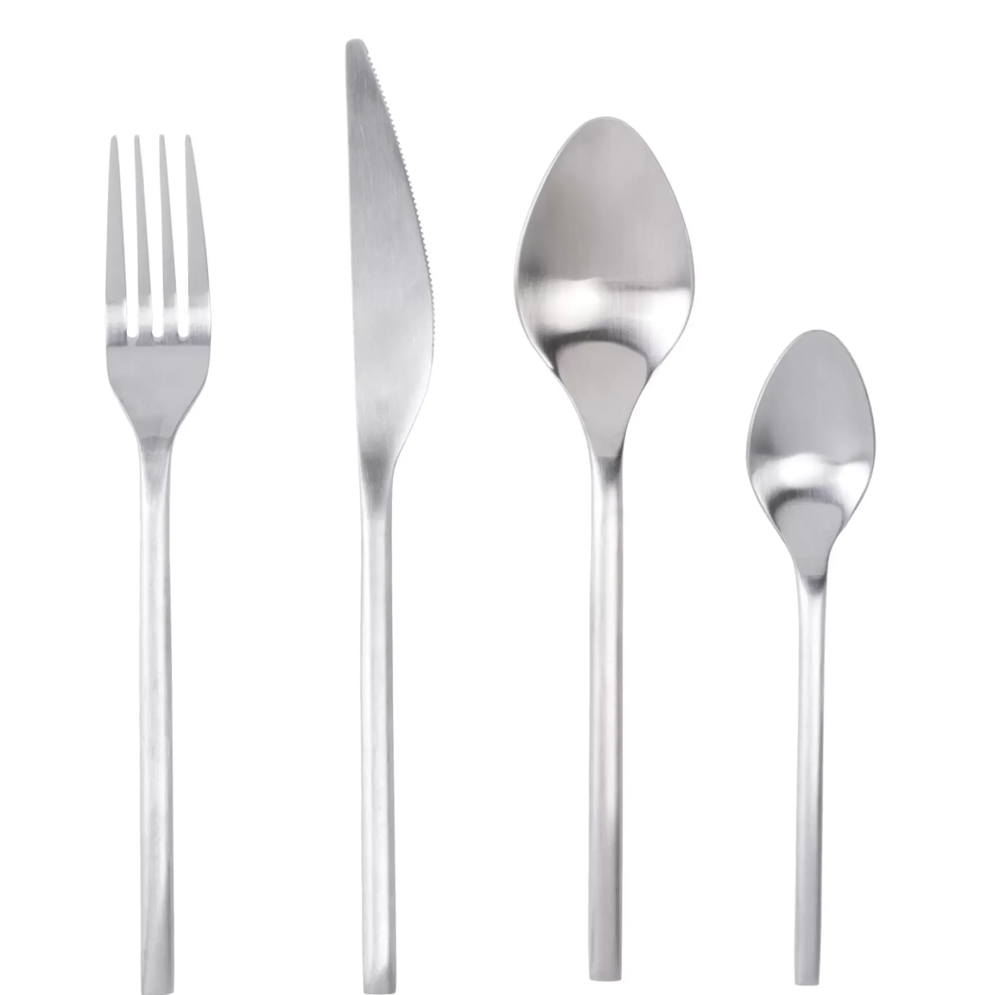 CASA Etna Satin Cubierto De 16 Piezas Plateado Clearance