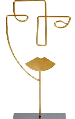 CASA Face Decoracion Con Pie Dorado Clearance