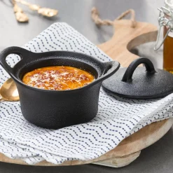 CASA Fero Cazuela Para Horno Con Tapa Negro New