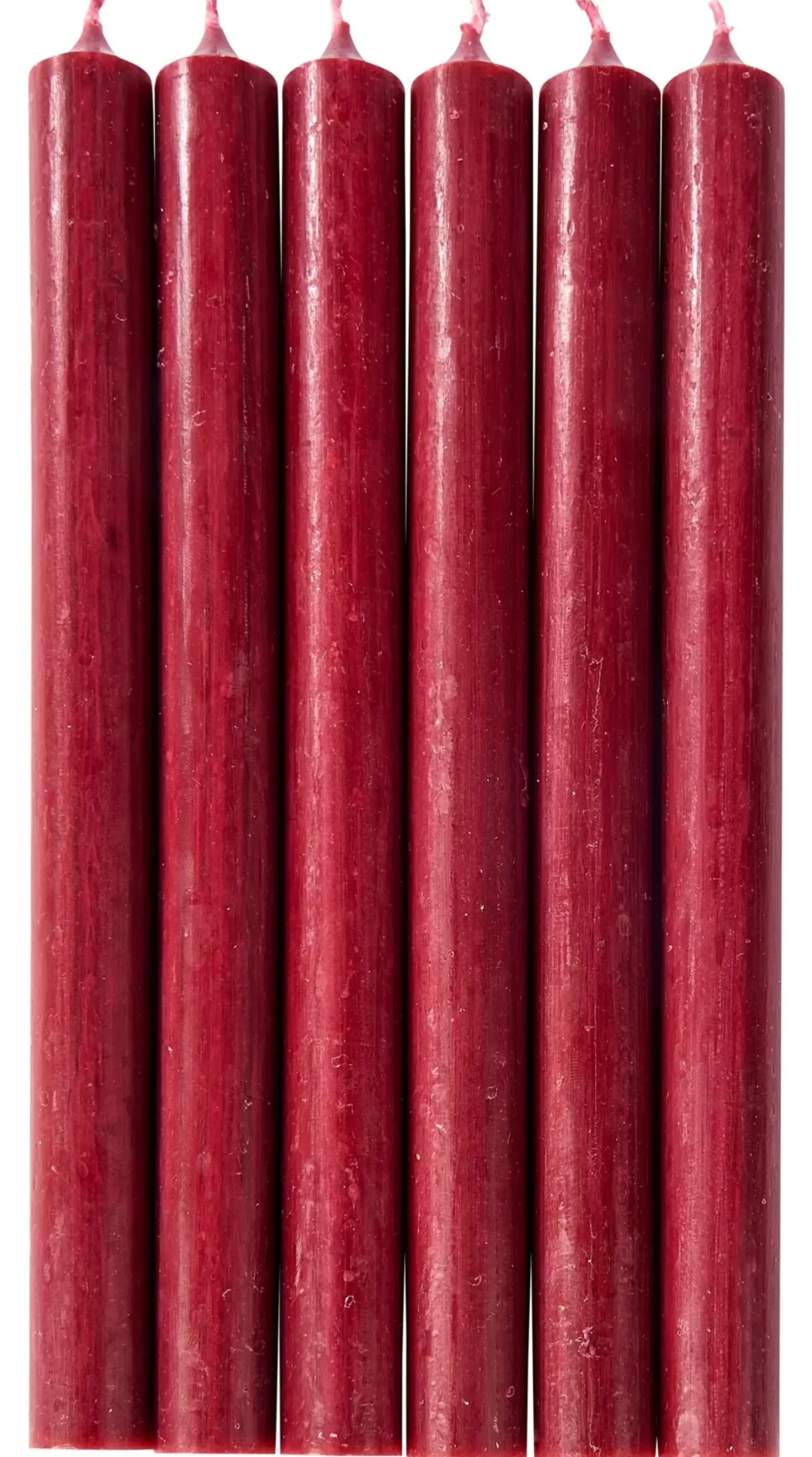 CASA Fina Velas Juego De 6 Burdeos Hot