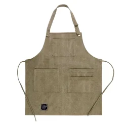 CASA Fire Delantal Verde Marron Discount
