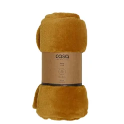 CASA Flanella Manta Amarillo Oscuro Hot