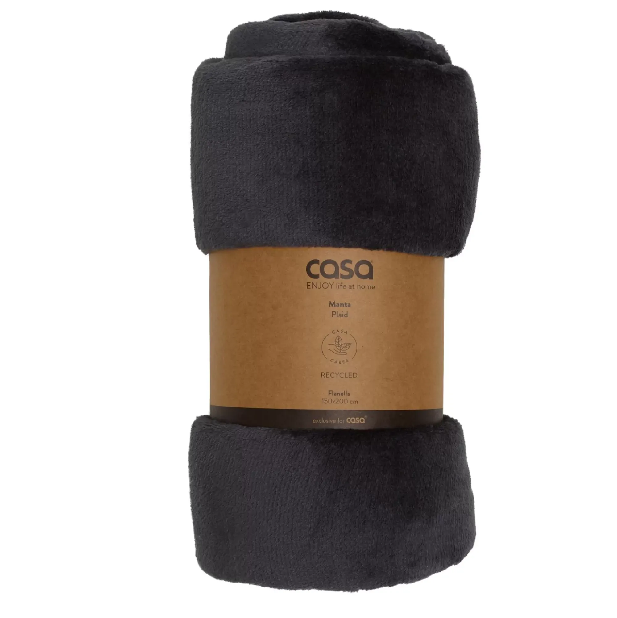 CASA Flanella Manta Gris Oscuro Flash Sale