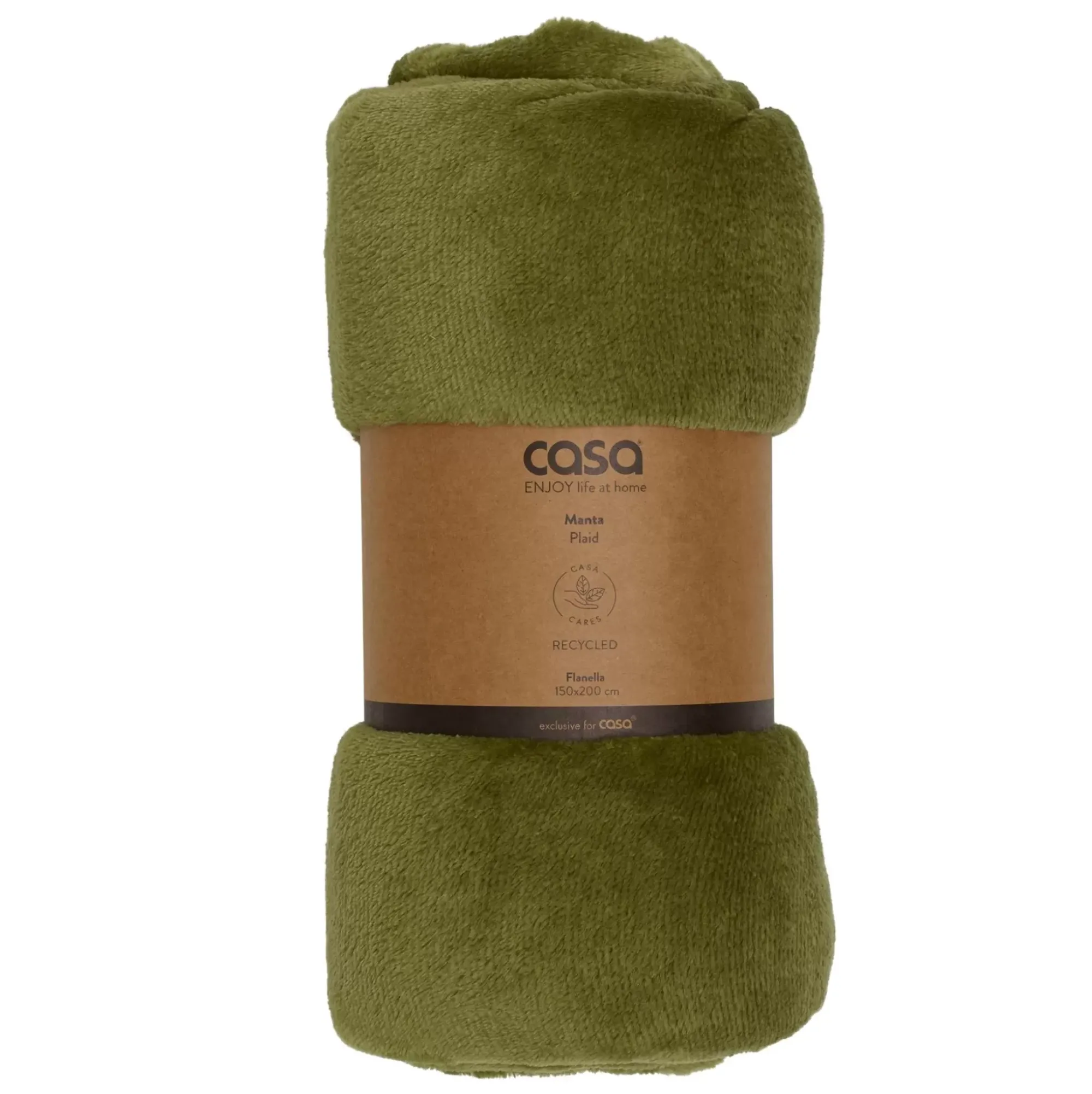 CASA Flanella Manta Verde Online