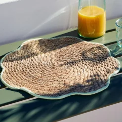 CASA Flower Mantel Individual Amarillo Amarillo Discount