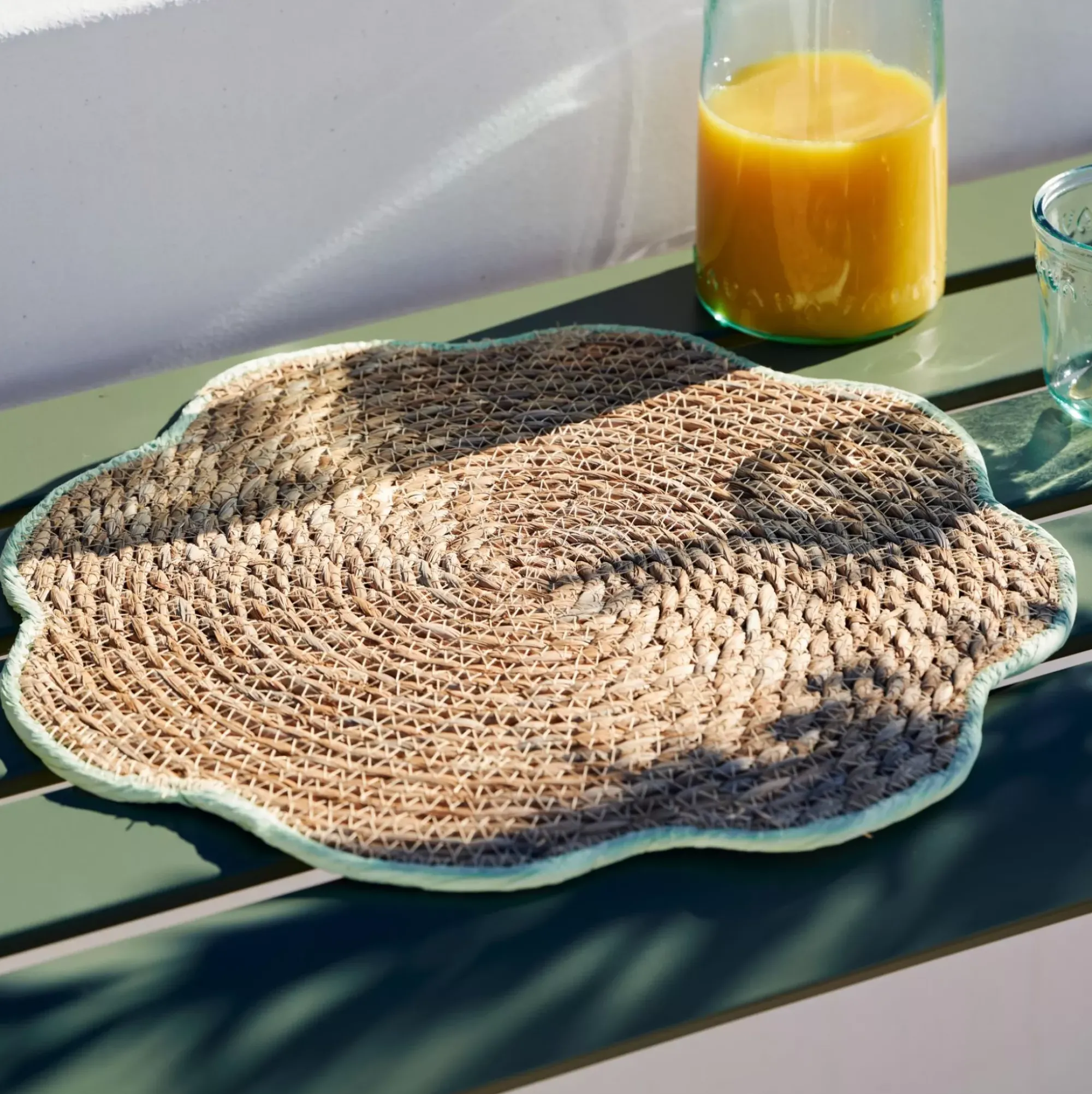 CASA Flower Mantel Individual Amarillo Amarillo Discount