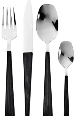 CASA Forest Cubierto De 16 Piezas Negro Best Sale