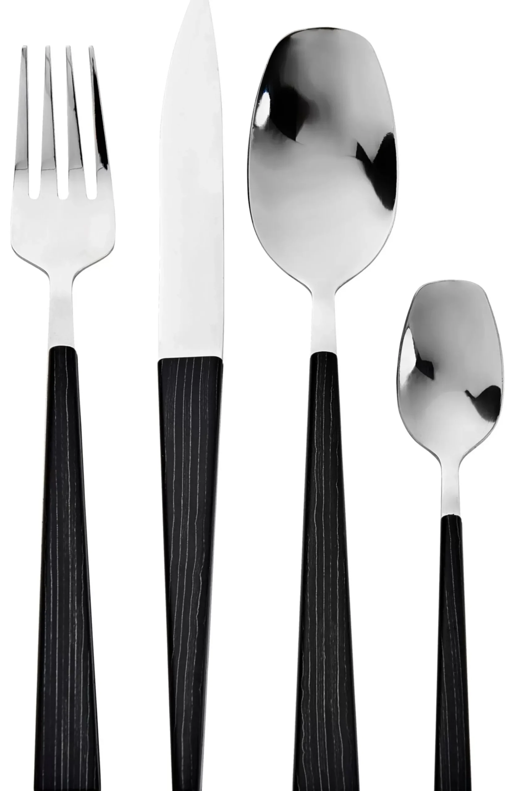 CASA Forest Cubierto De 16 Piezas Negro Best Sale