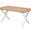 CASA Formax Mesa De Jardín Con Patas En X Natural/Blanco New