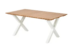 CASA Formax Mesa De Jardín Con Patas En X Natural/Blanco New