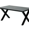 CASA Formax Mesa De Jardín Con Patas En X Negro Sale