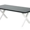 CASA Formax Mesa De Jardín Con Patas En X Negro/Blanco Best Sale