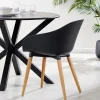 CASA Fray Sillas De Comedor Negro/Natural Discount