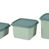 CASA Freezer Cajas Congeladoras Juego De 10 Menta, Verde Oscuro Cheap