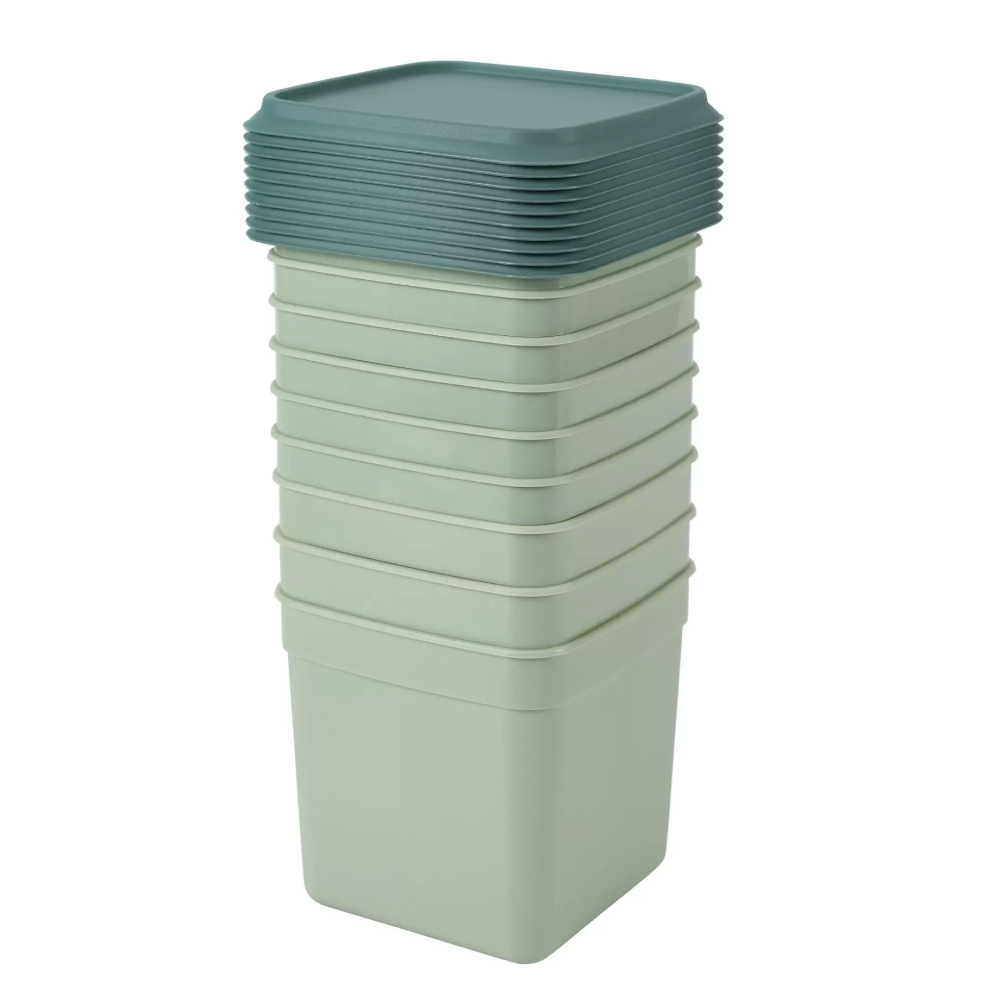 CASA Freezer Cajas Congeladoras Juego De 10 Menta, Verde Oscuro Cheap