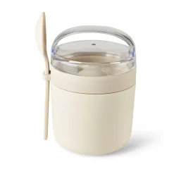 CASA Freshmood Tarro De Desayuno Con Cuchara Blanco, Marron, Verde Clearance