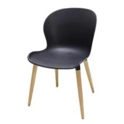 CASA Frida Sillas De Comedor Negro/Natural Cheap