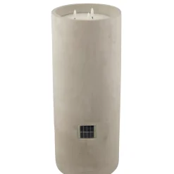 CASA Fuego Vela Led Solar Gris Claro Fashion